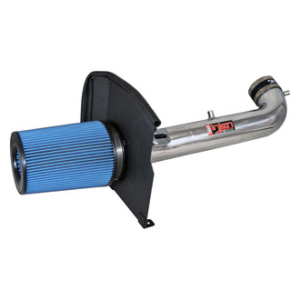 Injen® - PF Series Power-Flow Polished Silver Cold Air Intake System with Blue Filter