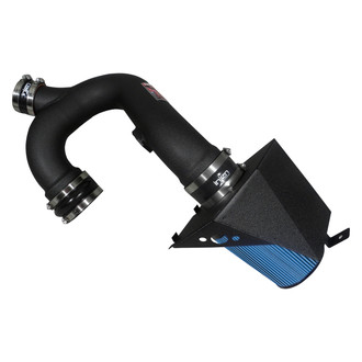 Injen® - PF Series Power-Flow Wrinkle Black Cold Air Intake System with Blue Filter