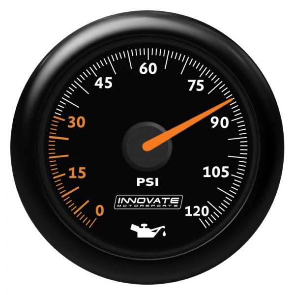 Innovate Motorsports® - MTX-A Series 2-1/16" Electrical Oil Pressure Gauge, 120 PSI