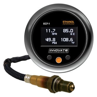 Innovate Motorsports® - Ethanol Advanced Series 2-1/16" Digital Ethanol Content/Fuel Temp/Fuel Press/Afr Quad Gauges
