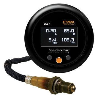 Innovate Motorsports® - Ethanol Advanced Series 2-1/16" Digital Ethanol Content/Fuel Temp/Boost/Afr Quad Gauge