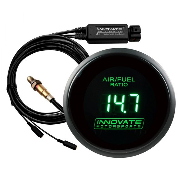 Innovate Motorsports® - DB Series 2-1/16" Digital Air/Fuel Ratio Gauge with LC-2 Kit, Green