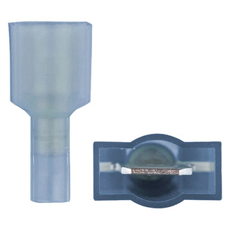 Install Bay® - 3M™ 0.250" 16/14 Gauge Nylon Fully Insulated Blue Male Quick Disconnect Connectors