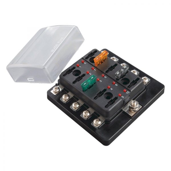 Install Bay® - 10-Position ATC Fuse Panel with Indicating LEDs and Screw Terminals