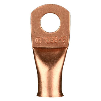 Install Bay® - 3/8" 1 Gauge Uninsulated Copper Ring Terminals