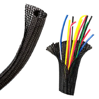 Install Bay® - 1/4"x100' Black Self-Wrapping Split Braid Sleeving