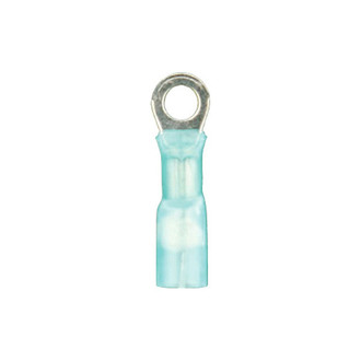 Install Bay® - 1/4" 16/14 Gauge Heat Shrink Blue Ring Terminals
