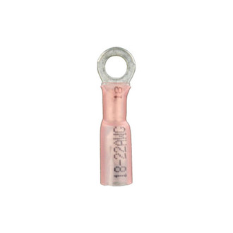 Install Bay® - #8 22/18 Gauge Heat Shrink Red Ring Terminals