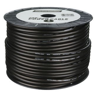 Install Bay® IBGN08-250 - CCA Value Line 8 AWG Single 250' Black Stranded GPT Power Cable