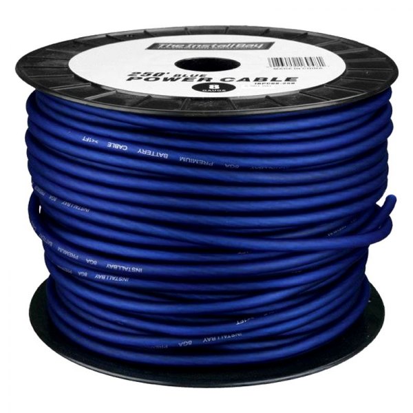 Install Bay® - CCA Value Line 4 AWG Single 125' Blue Stranded GPT Power Cable