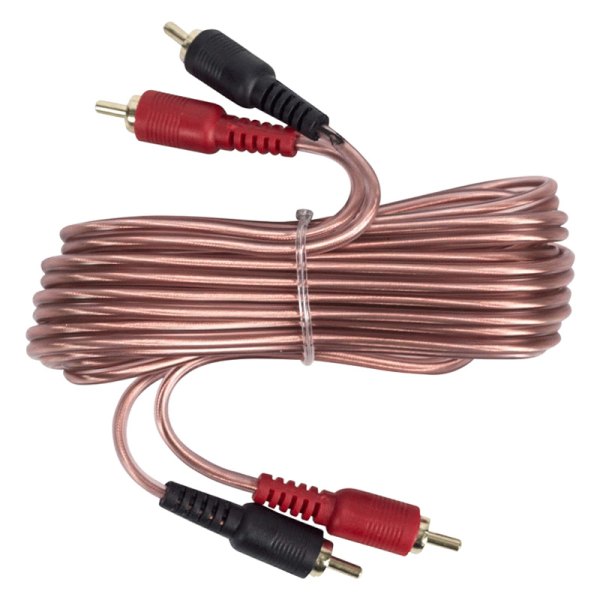 Install Bay® IBRCA600-10 - 10' 2-Channel Audio RCA Cable with High Quality Clear Flexible Jacket & Gold Plated Connectors