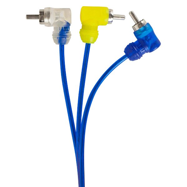Install Bay® IBVRCA2M - 6' Video RCA Cable with High Quality Blue Flexible Jacket & Nickel Plated Connectors