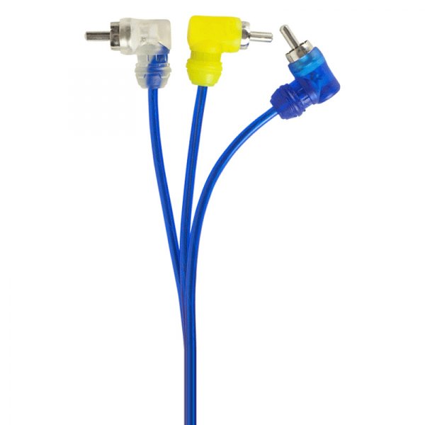 Install Bay® IBVRCA3M - 9' Video RCA Cable with High Quality Blue Flexible Jacket & Nickel Plated Connectors