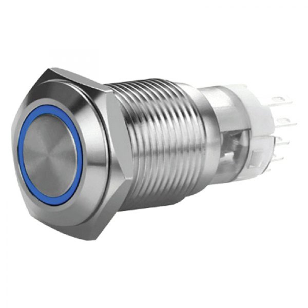  Install Bay® - 19mm Momentary Blue LED Switch with Harness
