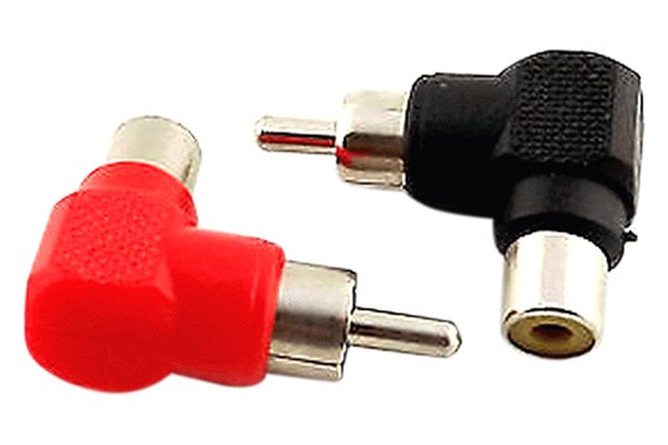 Install Bay® RCAMRA-10 - 1 x Male to 1 Female RCA Cable Right Angle Adapters