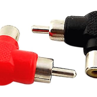 Install Bay® RCAMRA-10 - 1 x Male to 1 Female RCA Cable Right Angle Adapters