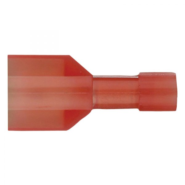 Install Bay® - 0.250" 22/18 Gauge Nylon Fully Insulated Red Male Quick Disconnect Connectors