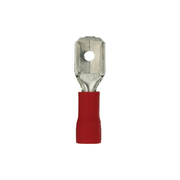 Install Bay® - 0.250" 22/18 Gauge Vinyl Insulated Red Male Quick Disconnect Connectors