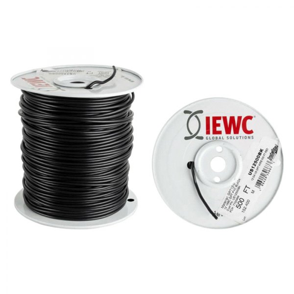 Install Bay® - 12 AWG Single 500' Black Stranded GPT Primary Wire
