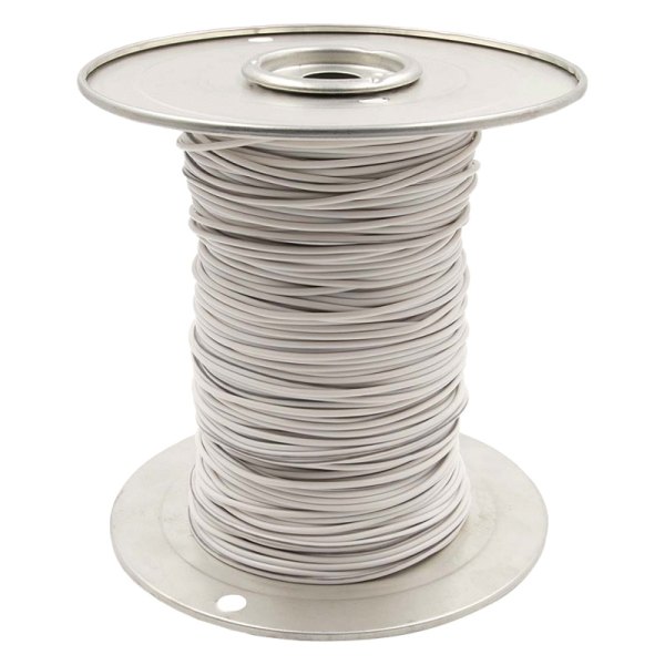 Install Bay® - 18 AWG Single 500' White/Gray Stranded GPT Primary Wire