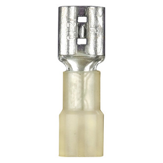 Install Bay® - 0.250" 12/10 Gauge Nylon Insulated Yellow Female Quick Disconnect Connectors