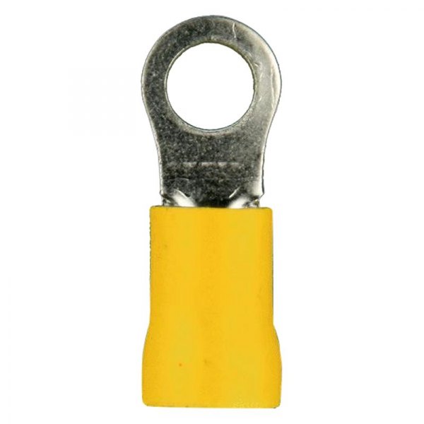Install Bay® - 3/8" 4 Gauge Vinyl Insulated Yellow Ring Terminals