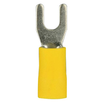 Install Bay® - #8 12/10 Gauge Vinyl Insulated Yellow Spade Terminals