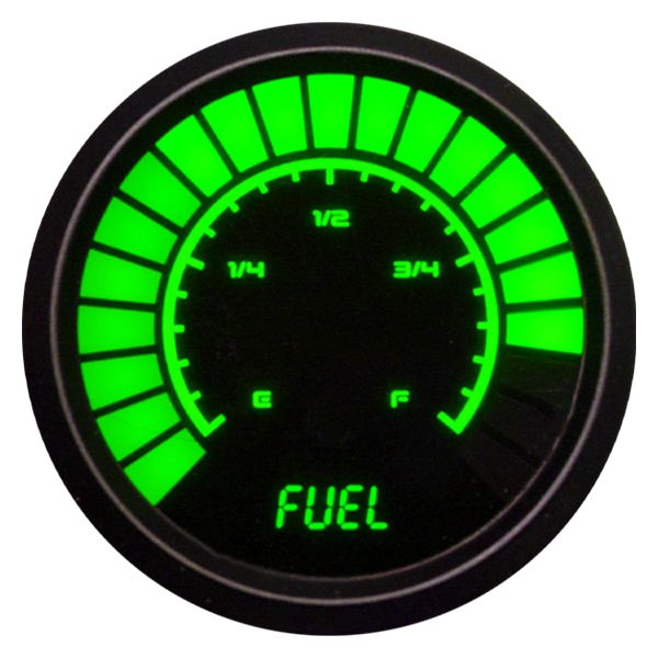Intellitronix® - 2-1/16" LED Bargraph Fuel Level Gauge, Green