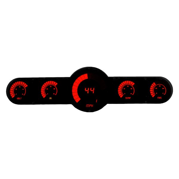 Intellitronix® - LED Digital 5.5-Gauge Panel, Red