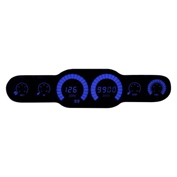 Intellitronix® - LED Digital 6-Gauge Panel, Blue