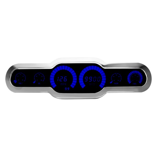 Intellitronix® - LED Digital 6-Gauge Panel, Blue