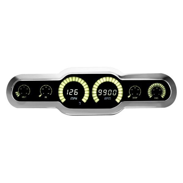 Intellitronix® - LED Digital 6-Gauge Panel, Green