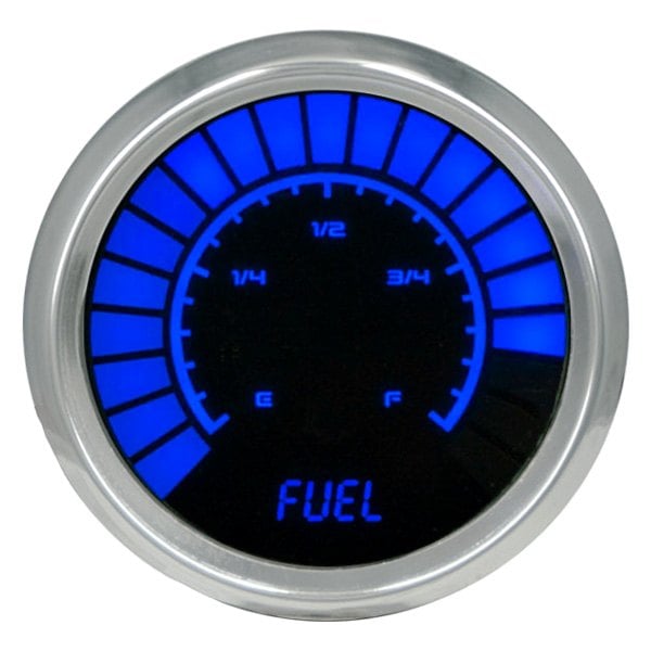 Intellitronix® - 2-1/16" LED Bargraph Fuel Level Gauge, Blue