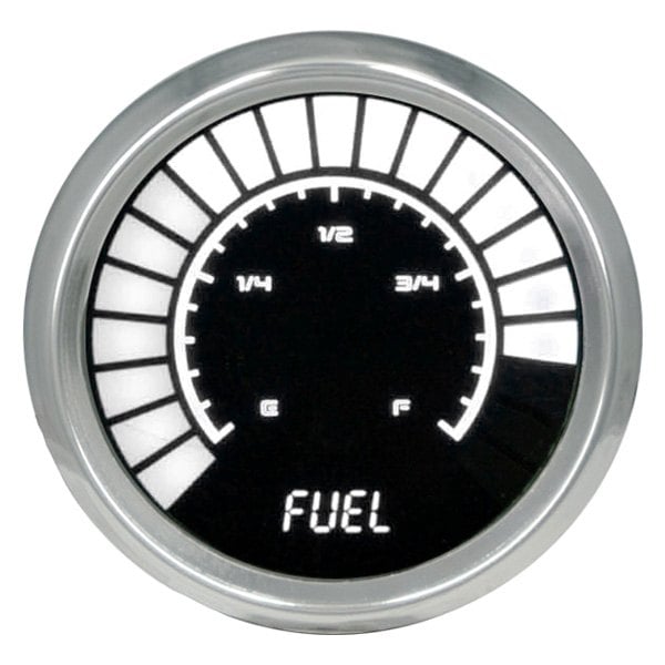 Intellitronix® - 2-1/16" LED Bargraph Fuel Level Gauge, White