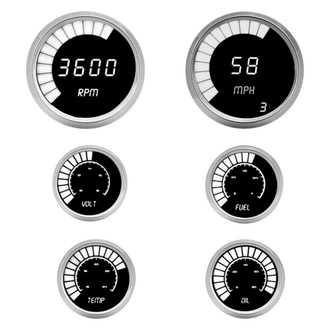 Intellitronix® - LED Bargraph 6-Gauge Kit, White