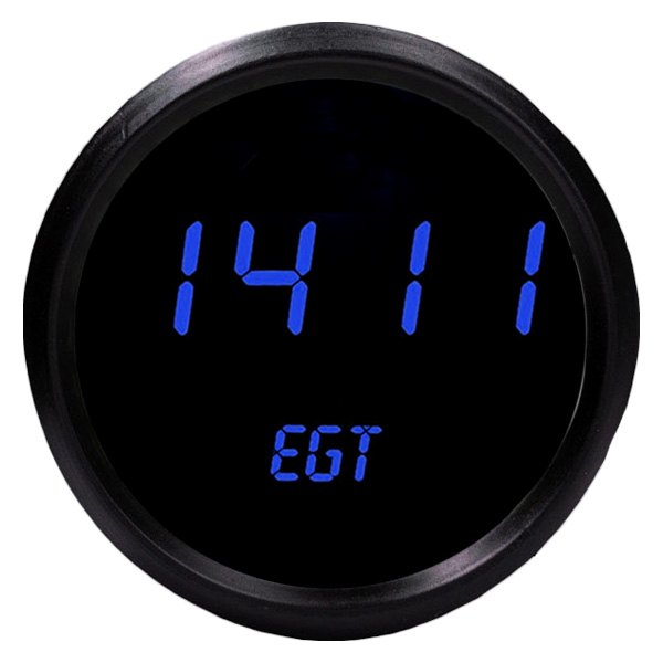 Intellitronix® - 2-5/8" LED Digital EGT Pyrometer Gauge, Blue, 2000 F