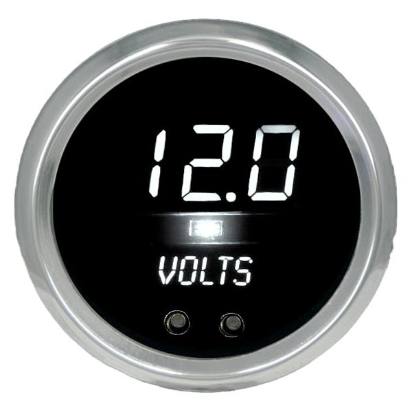 Intellitronix® - 2-5/8" LED Digital Voltmeter, White, 7-25.5 V
