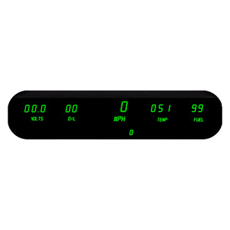 Intellitronix® - LED Digital 5-Gauge Panel Kit, Green