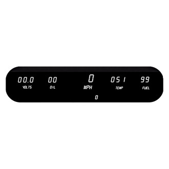 Intellitronix® - LED Digital 5-Gauge Panel Kit, White