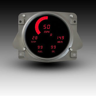 Intellitronix® - Direct Fit LED Digital Gauge Panel, Red