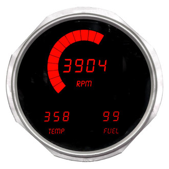 Intellitronix® - Replacement Direct Fit LED Digital Gauge Panel, Red