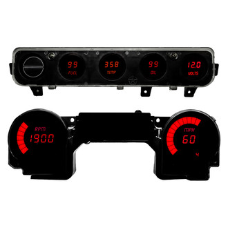 Intellitronix® - Direct Fit LED Digital Gauge Panel, Red