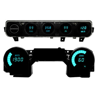 Intellitronix® - Direct Fit LED Digital Gauge Panel, Teal