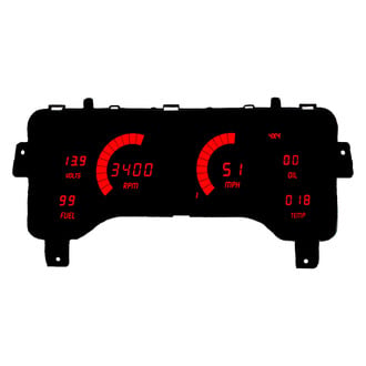 Intellitronix® - Direct Fit LED Digital Gauge Panel, Red