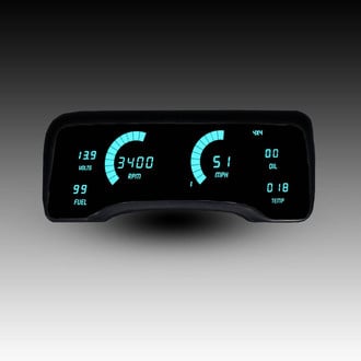 Intellitronix® - Direct Fit LED Digital Gauge Panel, Teal