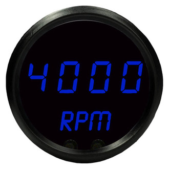 Intellitronix® - 2-1/16" Programmable LED Digital Mini Tachometer, Blue, 9900 RPM