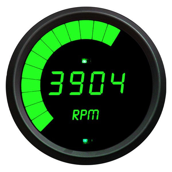Intellitronix® - 3-3/8" Programmable LED Digital Multi-Programmable Tachometer, Green, 9999 RPM