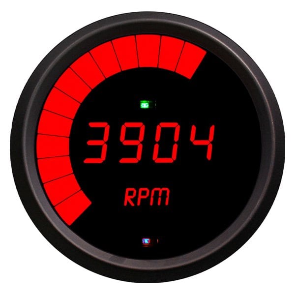 Intellitronix® - 3-3/8" Programmable LED Digital Multi-Programmable Tachometer, Red, 9999 RPM