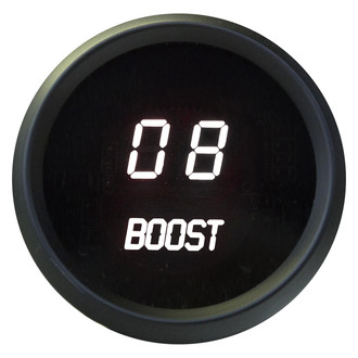 Intellitronix® - 2-1/16" LED Digital Boost Gauge, White, 0-30 PSI