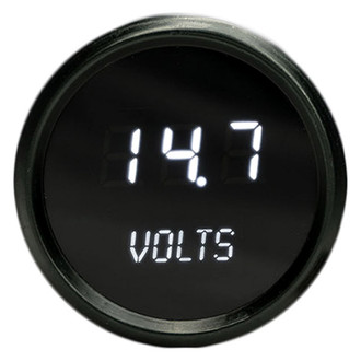 Intellitronix® - 2-1/16" LED Digital Voltmeter, White, 7-25.5 V